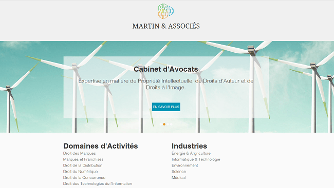 IP Law Firm Template de Site WIX