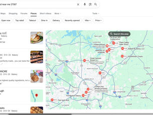 Google Ranking Success for Baked By Betsy | Local SEO in Wake Forest, NC