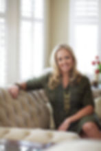 Lifestyle branding portrait of woman seated indoors
