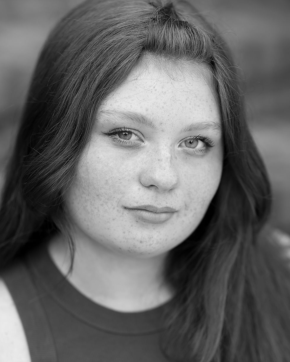 theatre actress black and white headshot