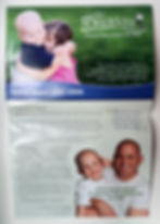St. Baldrick’s Foundation printed marketing material featuring nonprofit photography