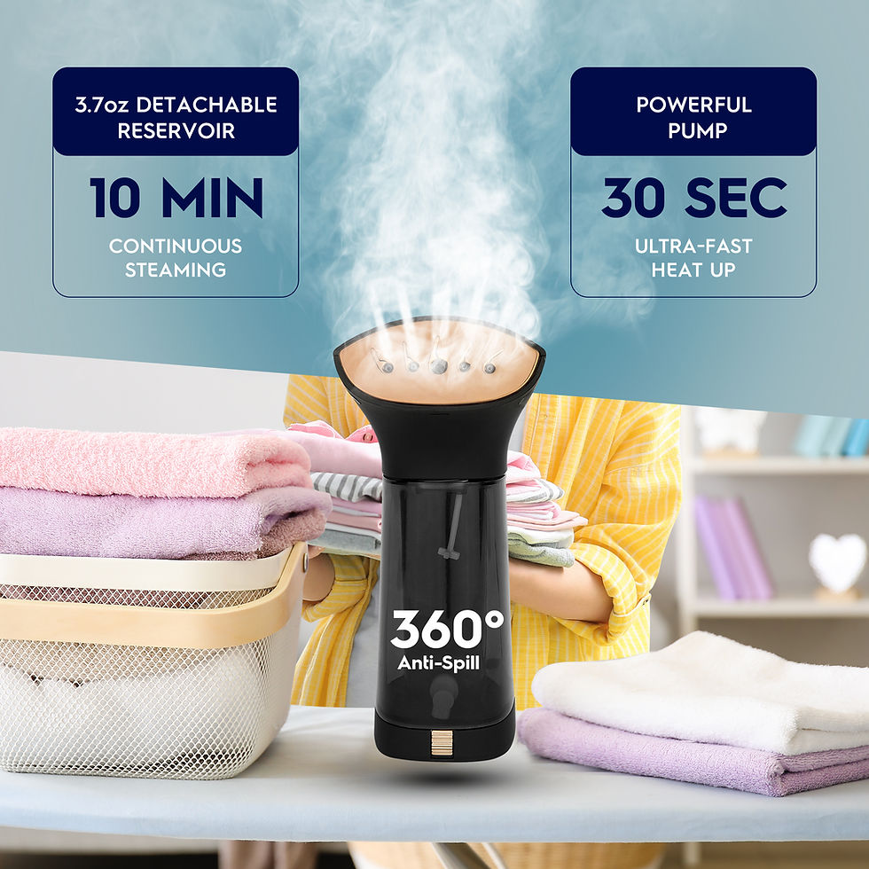 Thumbnail: Electrolux Compact Handheld Travel Garment and Fabric Steamer for Clothes /Black