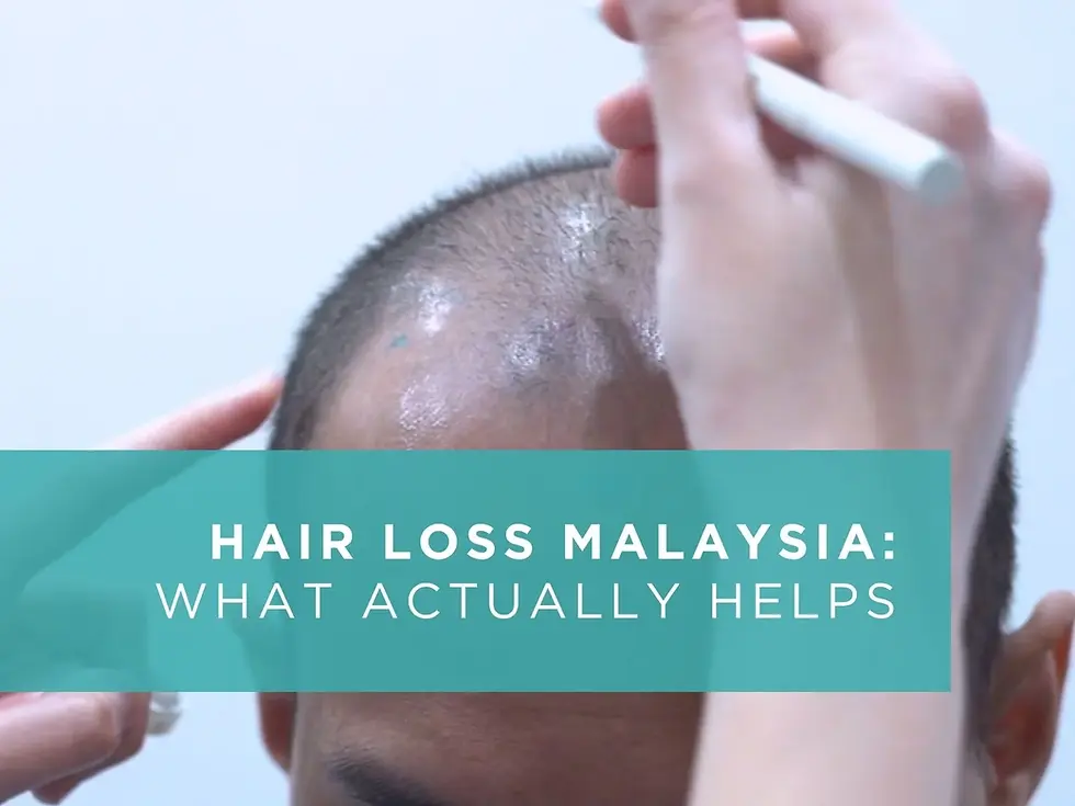 RJ Wellness guide explaining common causes of hair loss in Malaysia and practical hair support strategies.
