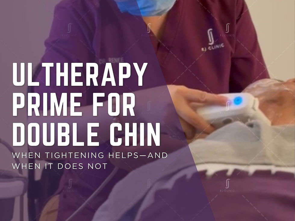 Ultherapy Prime for double chin and jawline tightening at RJ Clinic