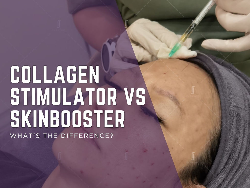 Collagen stimulator vs skinbooster comparison at RJ Clinic