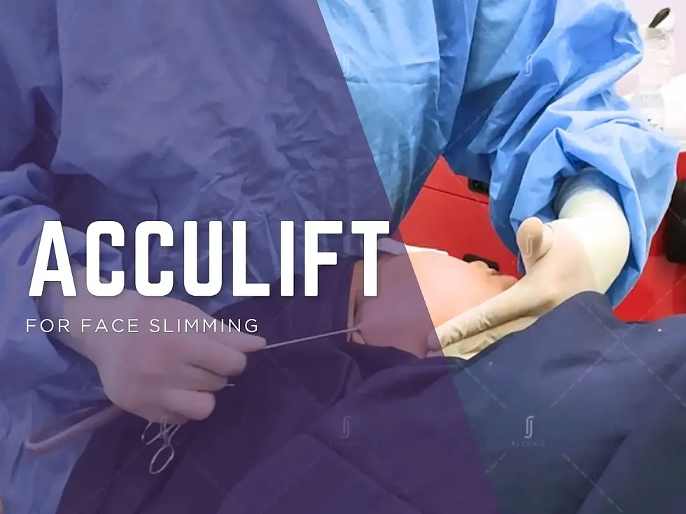 RJ Clinic Acculift treatment in Kuala Lumpur for precision facial contouring, jawline definition and permanent facial fat reduction.