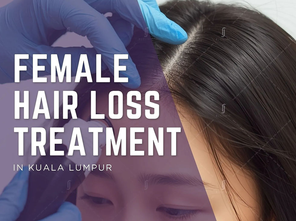 Female Hair Loss Treatment in Kuala Lumpur at RJ Clinic for Hair Thinning, PRP Therapy and Hair Restoration