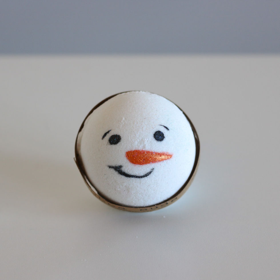 Thumbnail: frosty the (peppermint) bath bomb