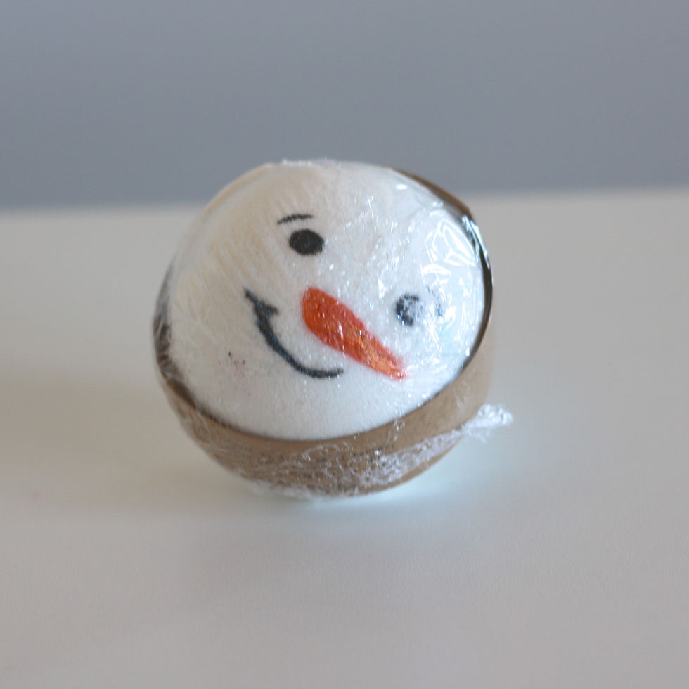 Thumbnail: frosty the (peppermint) bath bomb