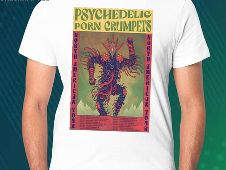 Official psychedelic porn crumpets tour 2023 shirt