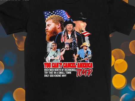 Official Jason Aldean, Kid Rock and Oliver Anthony You Can’t Cancel America Tour Shirt