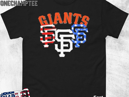San Francisco Giants America Flags Celebrating 4th Of July T-Shirt