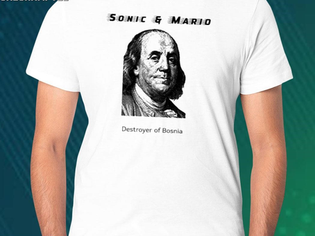 Official sonic Mario destroyer of bosnia shirt