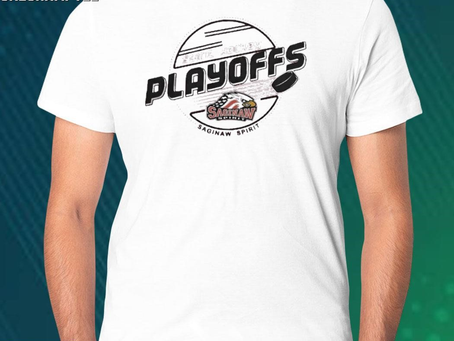 Official saginaw spirit hockey 2023 playoffs shirt