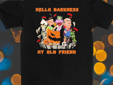 Official Hello Darkness My Old Friend Halloween T-Shirt