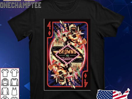 OneChamptee LLC - Cleveland Browns X Las Vegas Raiders September 29 At Allegiant Stadium In Las Vegas NV On 2024 Poster Shirt