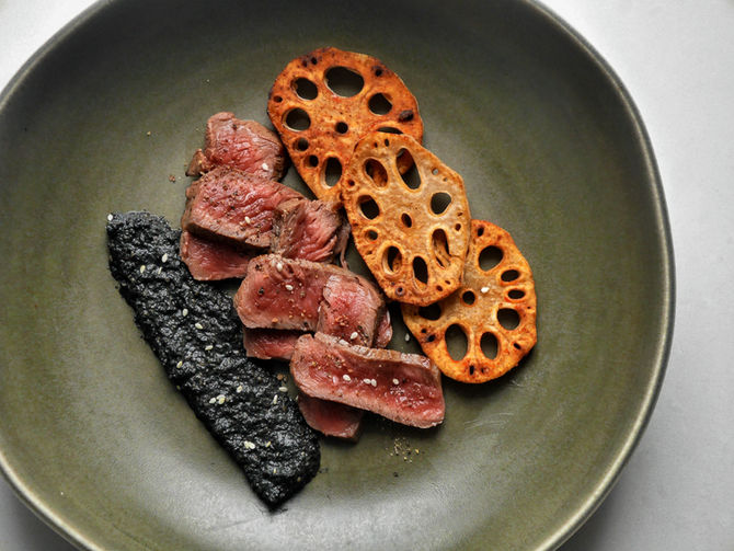 Lotus, Sesame, Beef