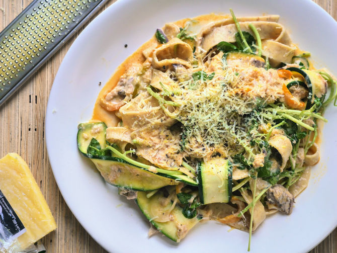 Smoked Fish Pasta with Fresh Bechamel