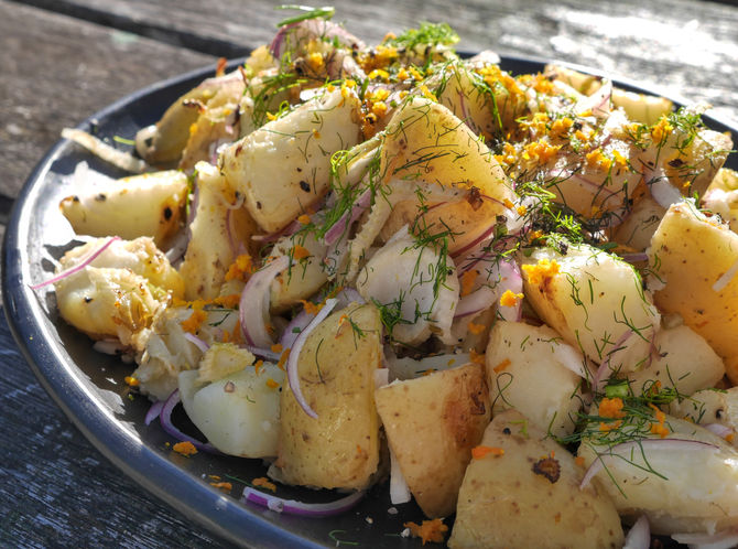 Potato, Fennel and Orange Salad