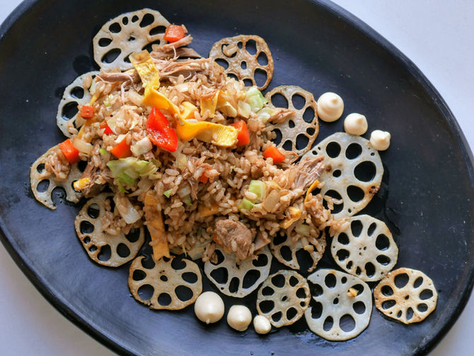 Japanese Pulled Pork Fried Rice