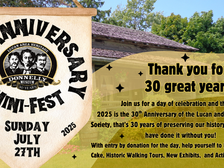 30th Anniversary Celebration Sunday July 27th!