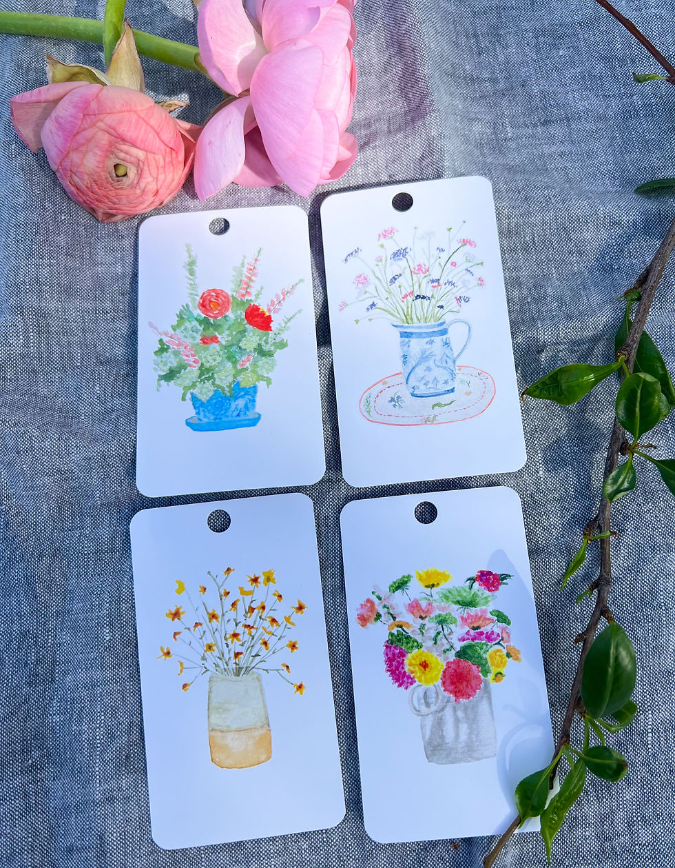 Abby's Anytime Flowers Gift Tags
