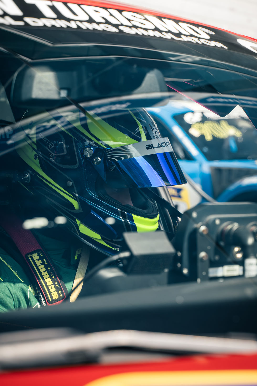 Sorg Rennsport's Cup Porsche Driver during NLS race at Nürburgring Nordschleife, in the Pit in endurance racing.