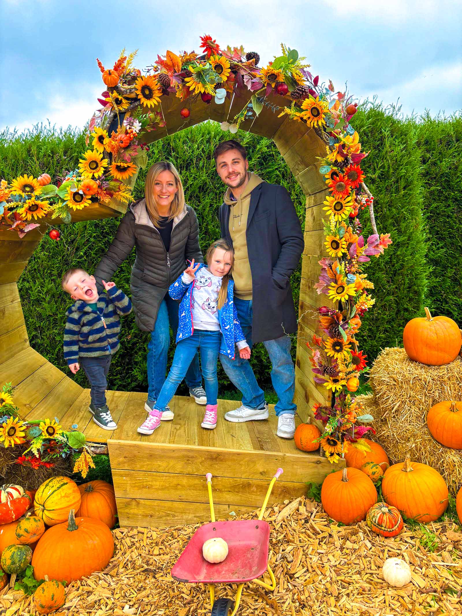 Pumpkin picking at Cefn Mably Farm Park