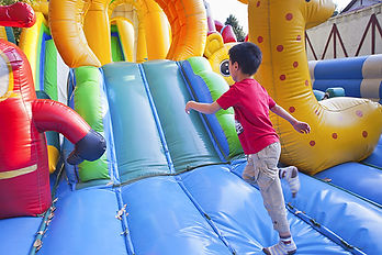 Child On Inflatable