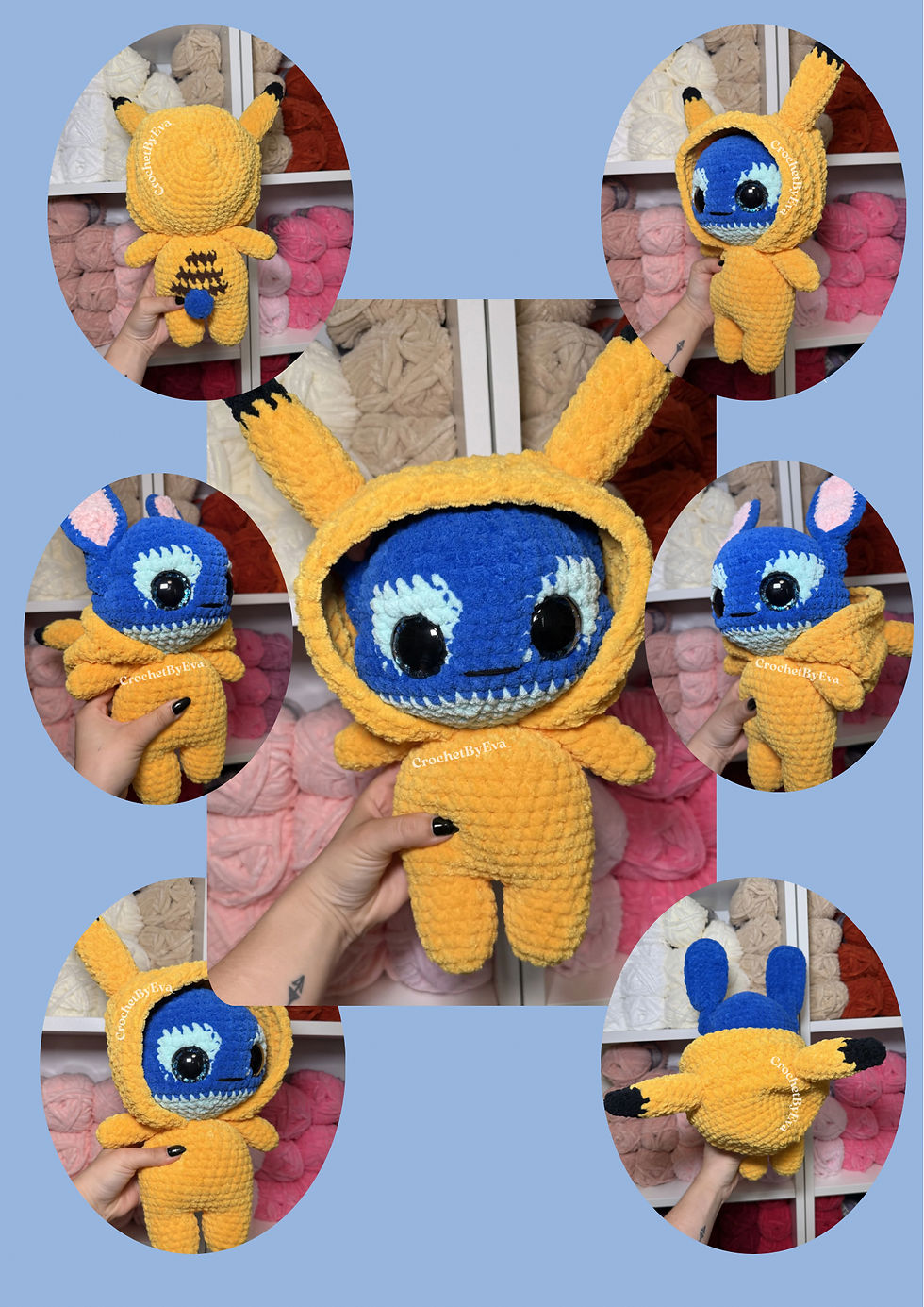 Miniature : Patterns PDF - Pika & Stitch en pyjama