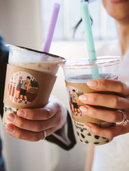 Spring wedding at Castaway with custom bubble tea - Janel and Paul