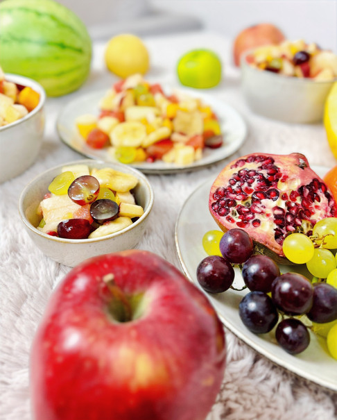 Obstsalat Rezept Sommer Rezepte Party Rezepte Vegane Salate schnelle und einfache vegane Rezepte gesunde Rezepte gesunde Snacks Annika Shurafa