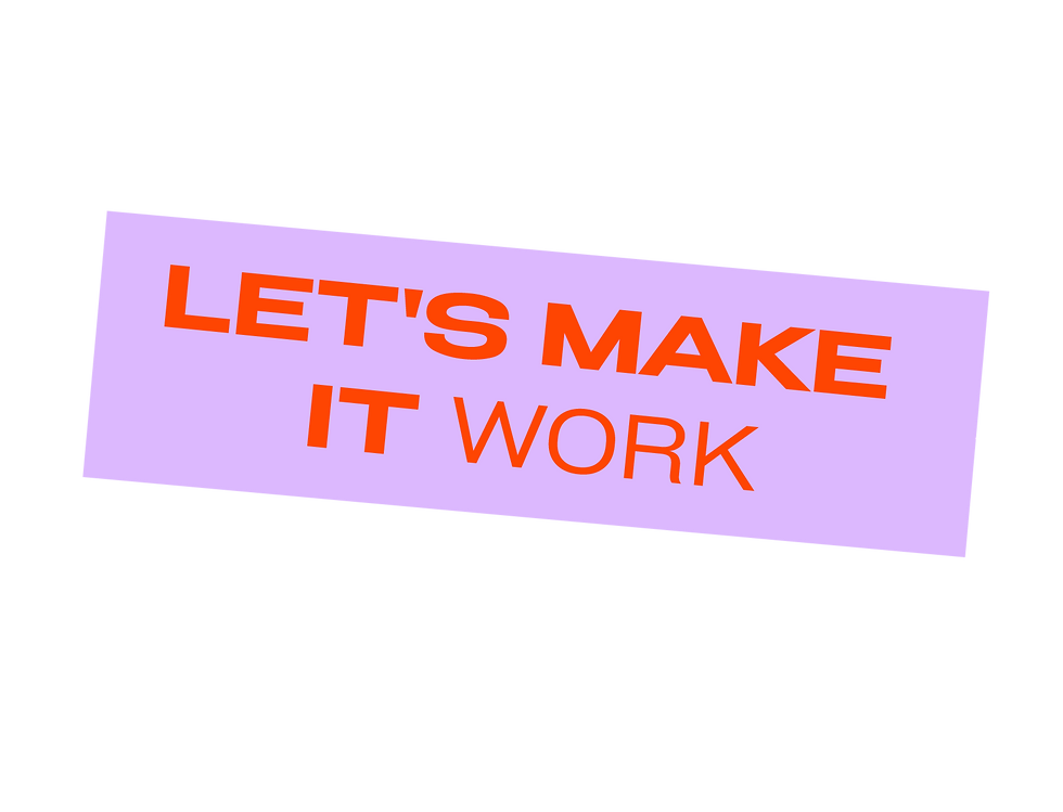 Sticker "Let's make it work"
