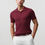 Thumbnail: HUDSON WELLESLEY Knit SS Polo-Wine