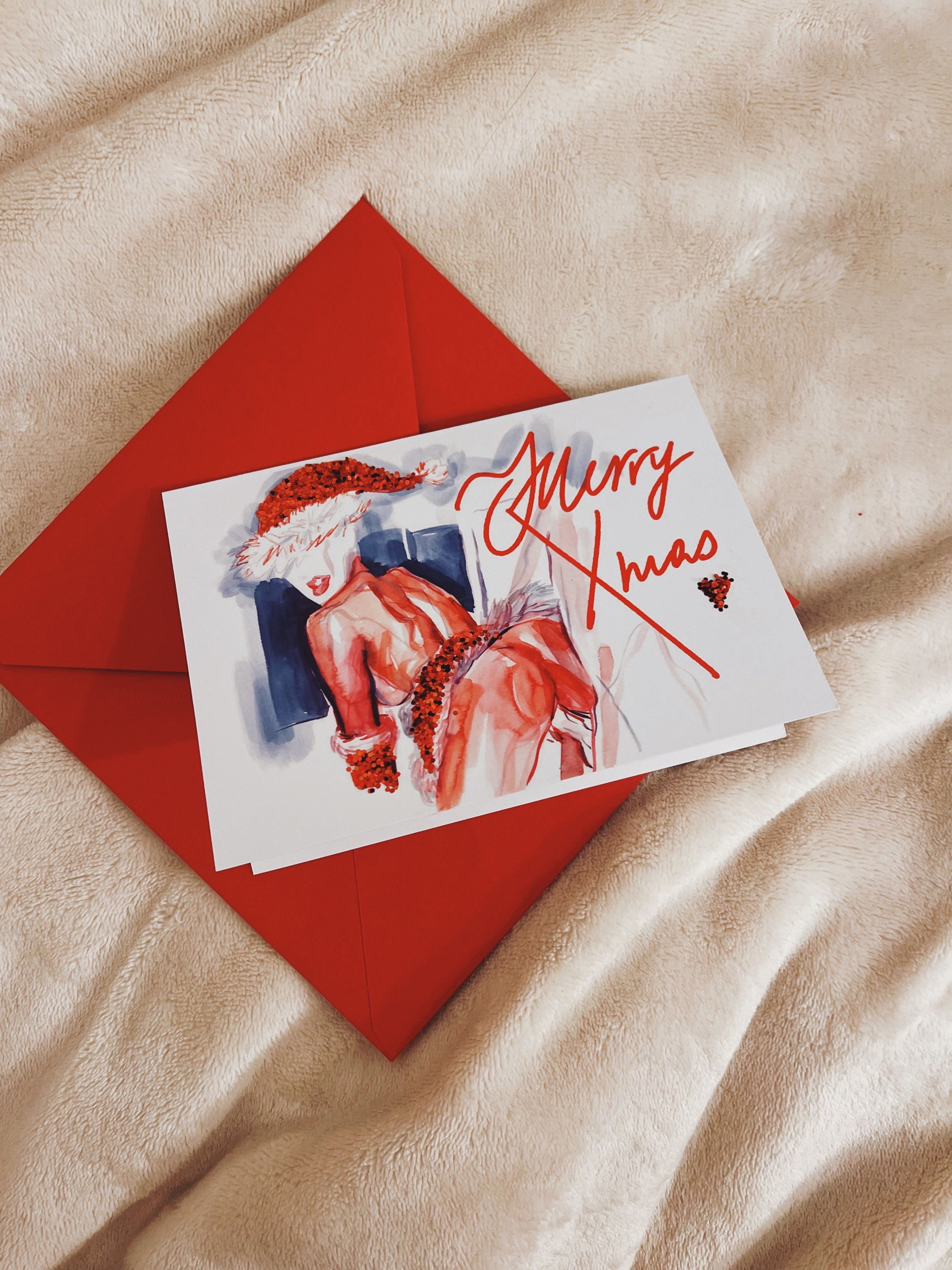 Xmas Postcard + Envelope