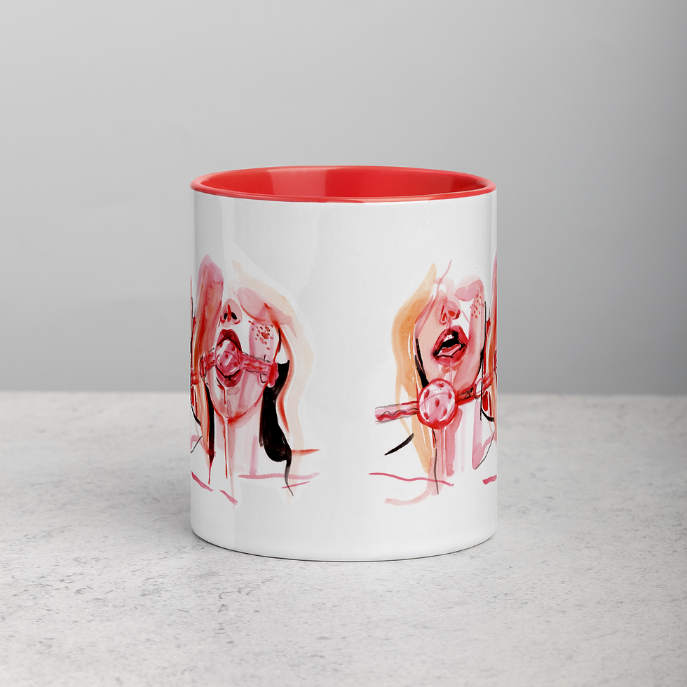 섬네일: Ceramic Mug with Color Inside n.5