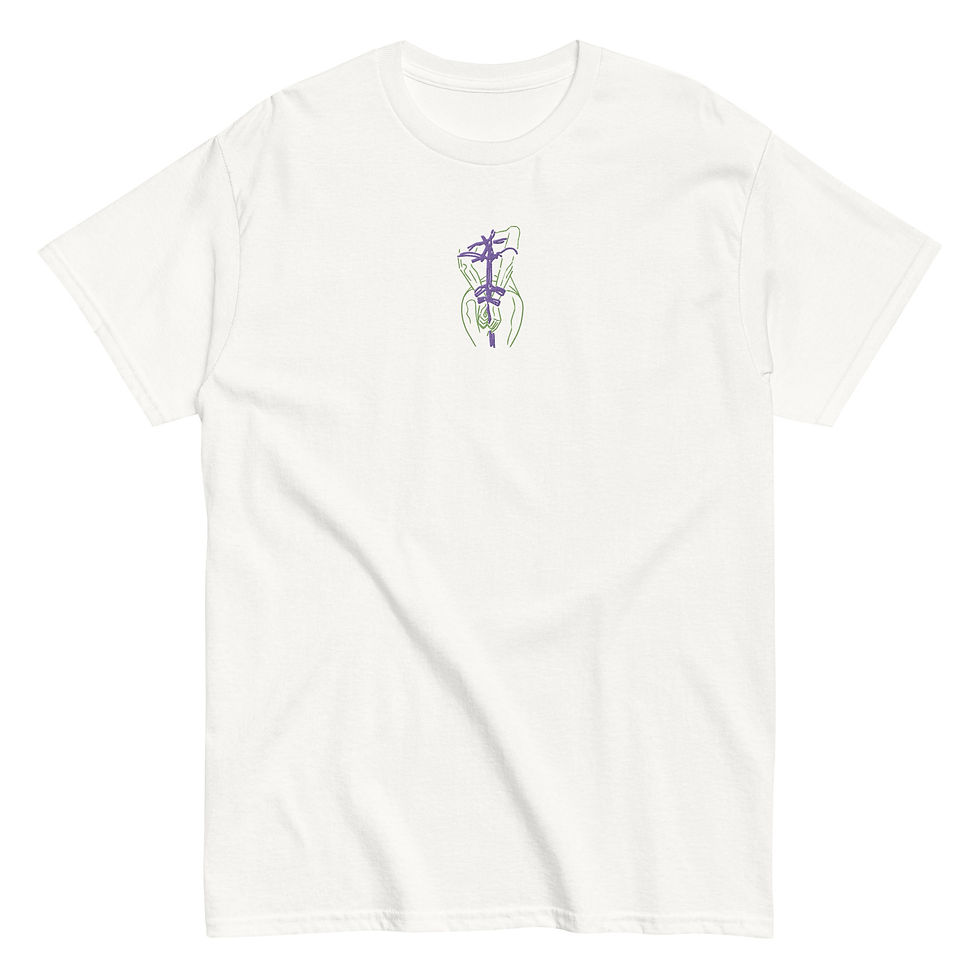 Miniature : Embroidered T-Shirt TIED UP in MULTICOLOR