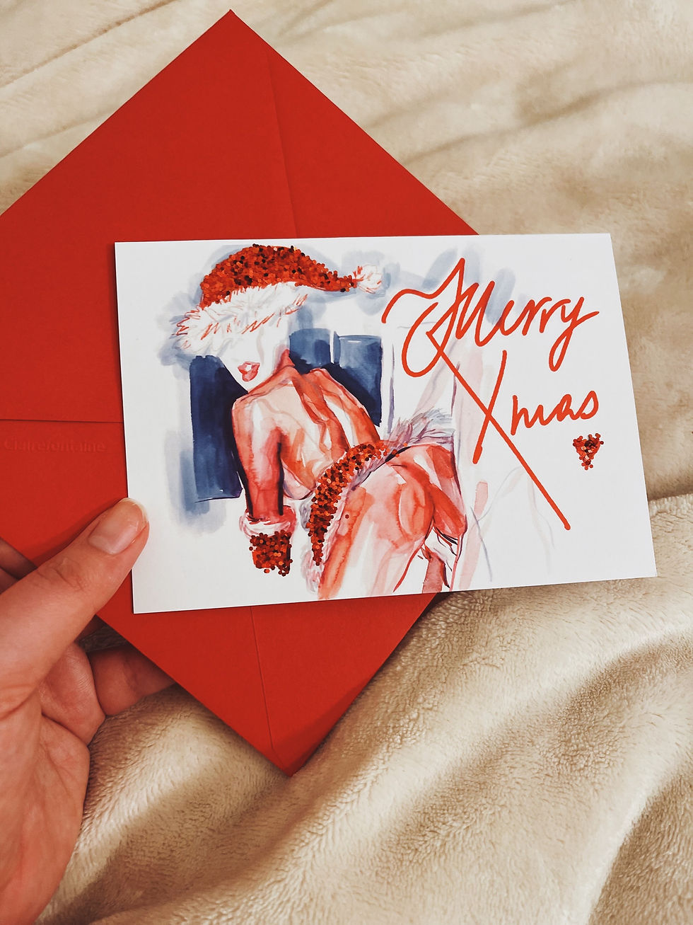 Miniatura: Xmas Postcard + Envelope 