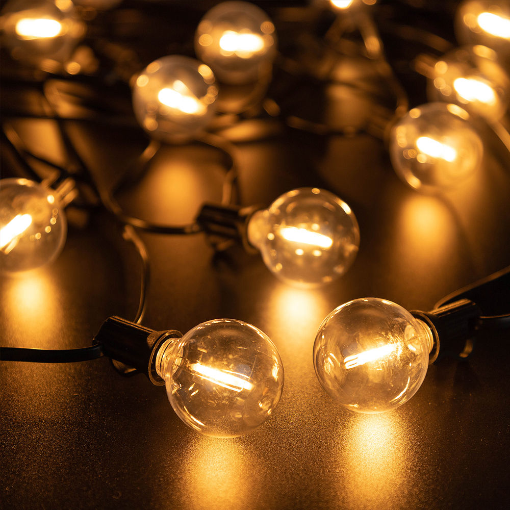 Solar Powered Festoon Lights - Renter-Friendly Garden Decor