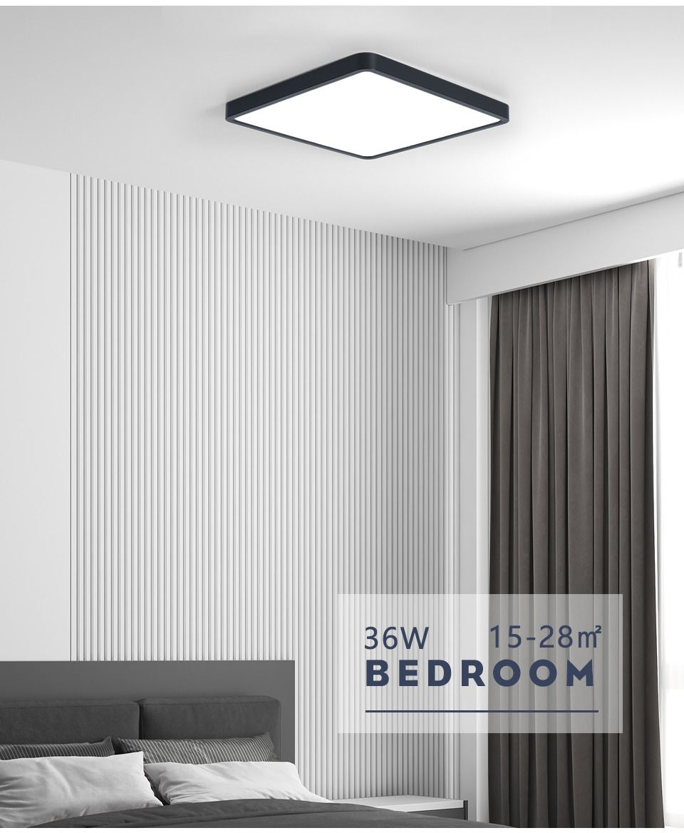 Thumbnail: Smart Wood Grain LED Ceiling Light - Renter-Friendly & Ultra-Slim