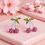 Thumbnail: Silver rhinestone covered cherries