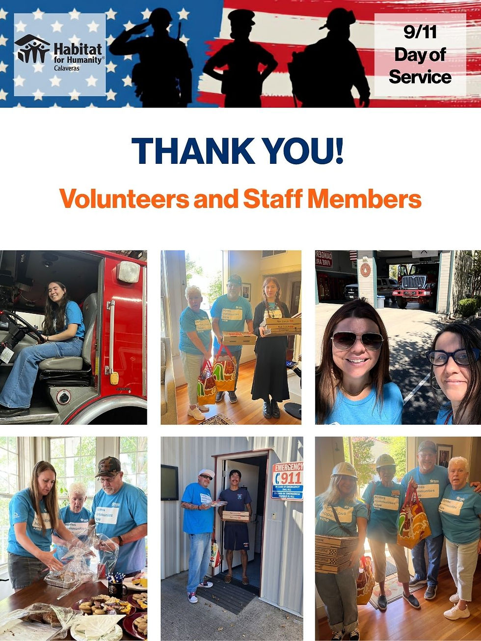 Calaveras County’s First Responders - staff and volunteers