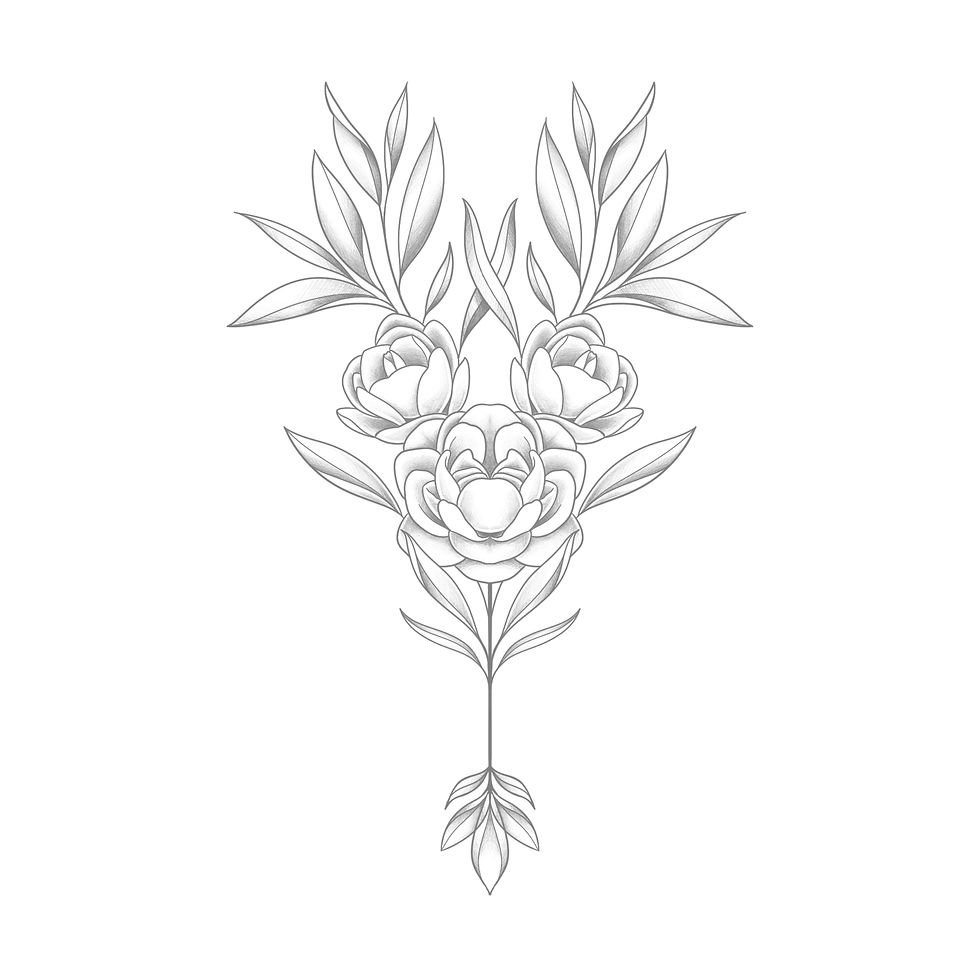 "blooming" b&w version - min 20cm