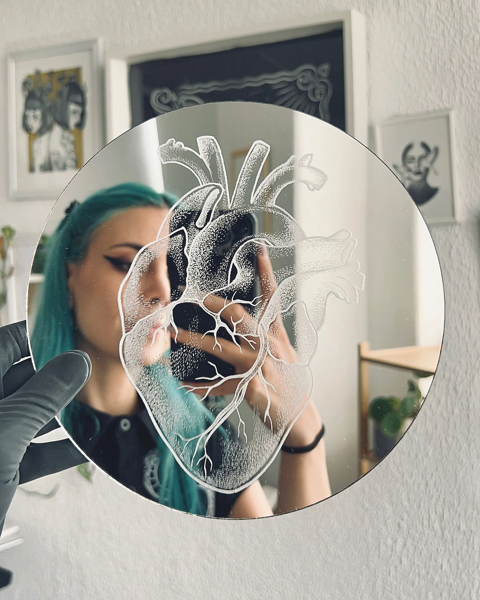 Miniatura: Brain vs Heart – Mini Mirror Collection (Engraved Set of 2)