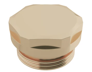 Brass Plug for Potable Water Manifold