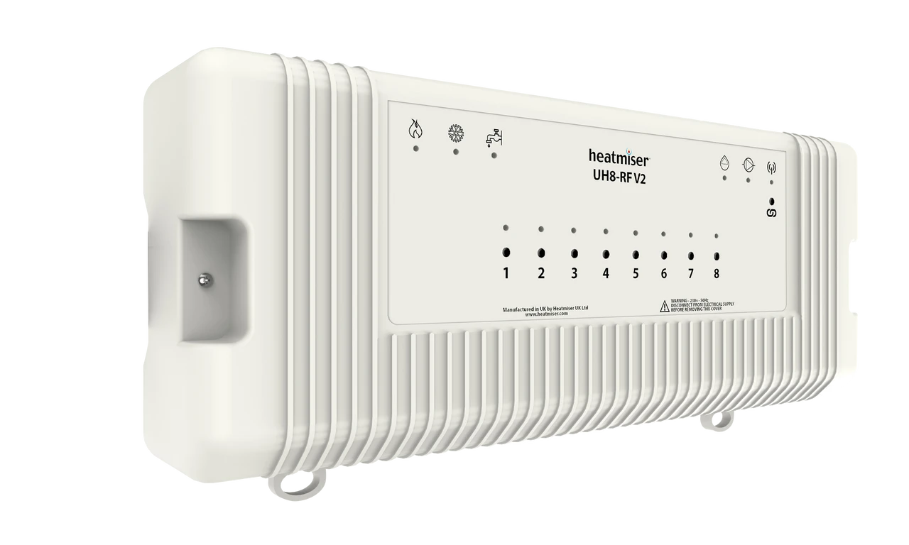 Heatmiser UH8-RF V2 Eight-Zone Wireless Wiring Centre