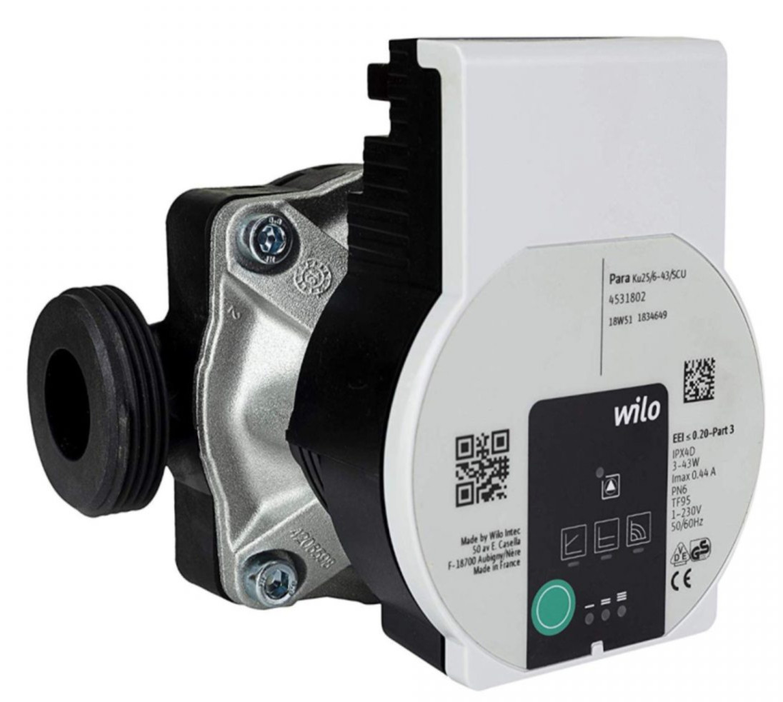 Wilo Para SCU KU 25/6-43 Circulating Pump with Cable