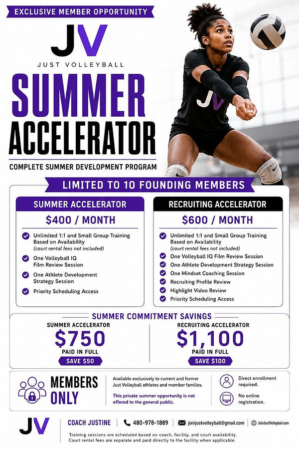 Summer Volleyball Training Program