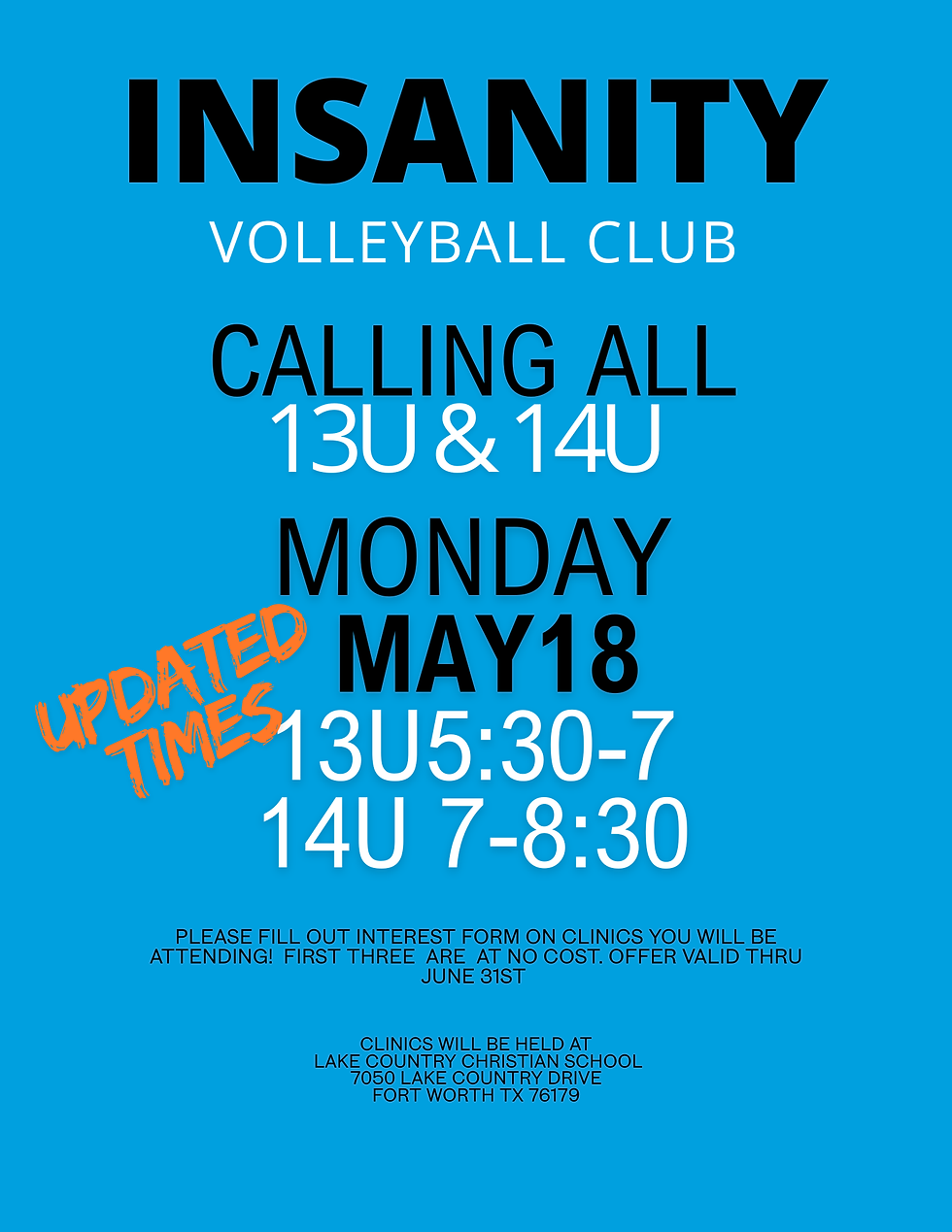 Pre Tryout Clinic 13U & 14U
