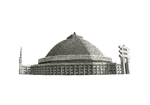 kinchoi-Lam_sanchi-stupa.gif